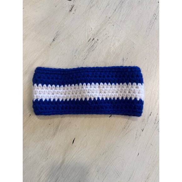 Wild Hats Knit Blue & White Headband With Colorado C Design - Picture 5 of 5